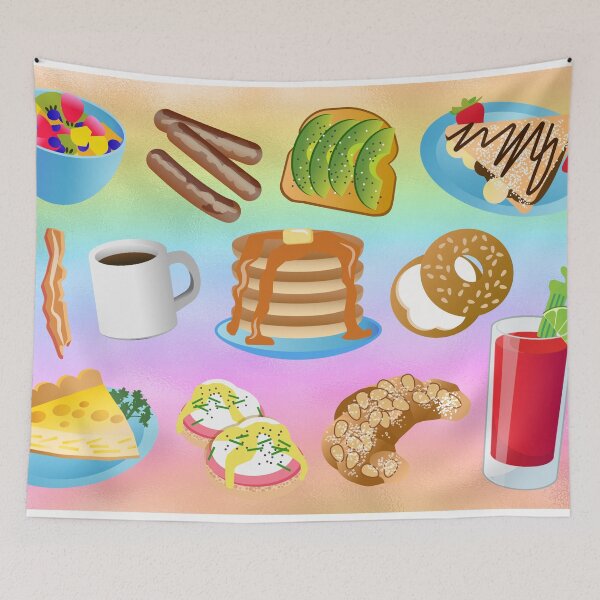Item preview, Brunch  - Pancakes, Avocado Toast, Coffee, Bloody Mary, Sausages, Bacon designed and sold by WigOutlet.