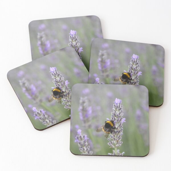 Item preview, Bumblebee On Lavender Close Up Photograph designed and sold by taiche.