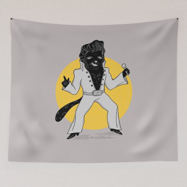 Item preview, Blues Music Cat Singer For Black Cat Music Lover And 80s Vintage Musician designed and sold by Funwithmusic.