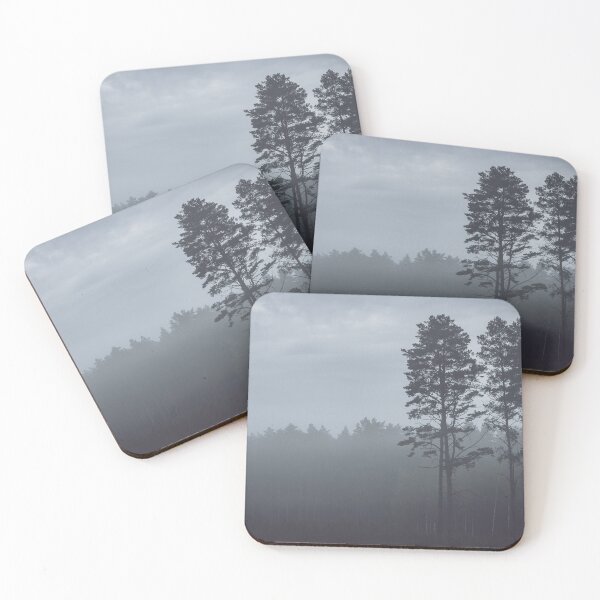 Item preview, Mystery pine forest covered with fog designed and sold by Lukasz Szczepanski.