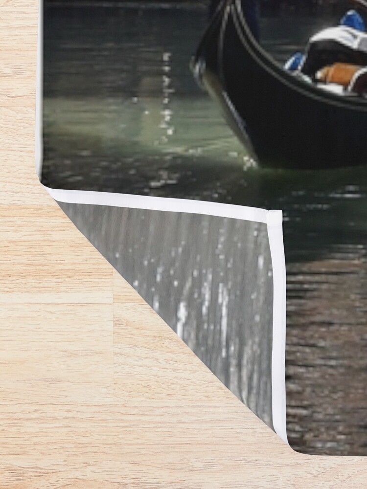 Thumbnail 2 of 5, Shower Curtain, Gondolier in the secret canals of Venice, Italy designed and sold by KarenEspig.
