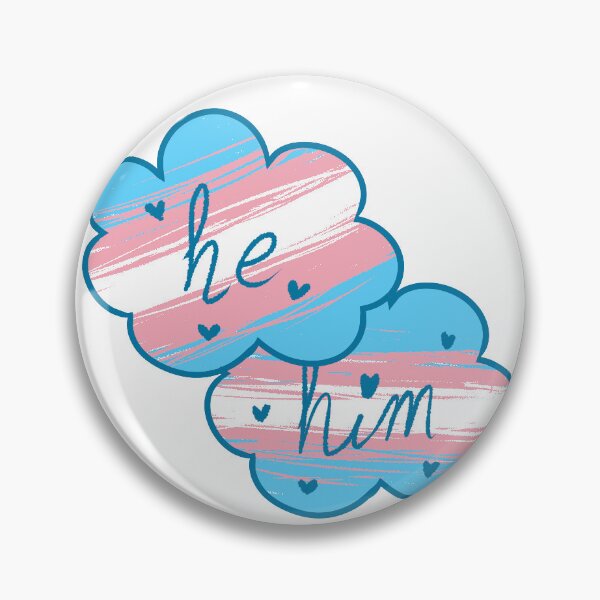 Item preview, proud he/him!  designed and sold by Tabbyislost.