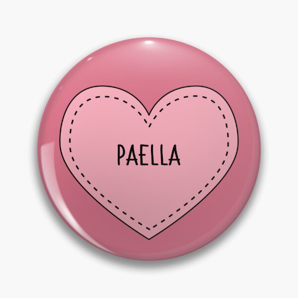 Item preview, Paella Cute Pink Cottagecore Heart Spanish Food designed and sold by cashewdays.