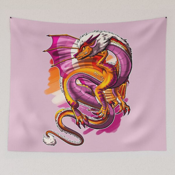 Item preview, Lesbian Pride Dragon designed and sold by Kimberly Holbrook Arts.
