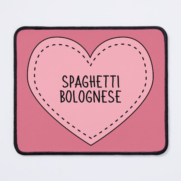 Item preview, Spaghetti Bolognese Cute Pink Cottagecore Heart British Food designed and sold by cashewdays.
