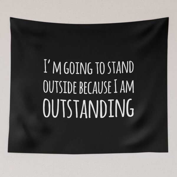 Item preview,  Outstanding Funny Gifts- White Text designed and sold by MerciMe.