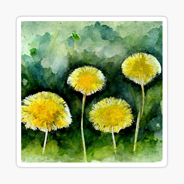 Dandelions Sticker For Sale By Electricdream Redbubble