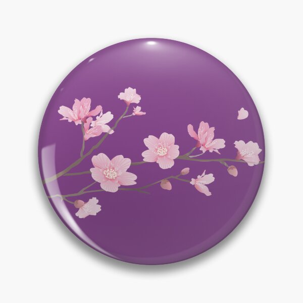 Item preview, Cherry Blossom purple flower plant –  Single Branch designed and sold by designenrich.