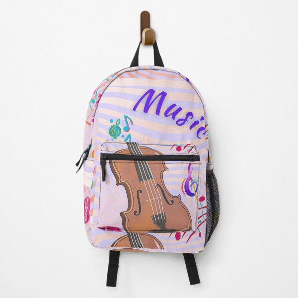 Item preview, Violin and it's music notes scattered around designed and sold by Arteartz.