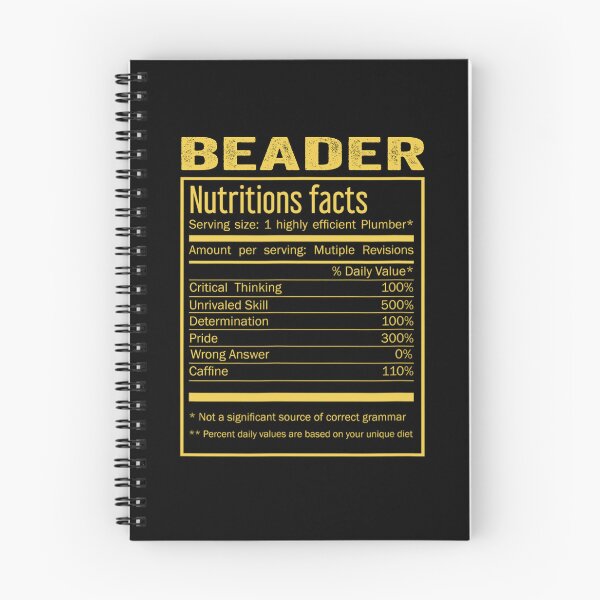 Item preview, Beader birthday Gifts Shirt,Cool Beader Funny Nutrition Facts Mens Womens Christmas Fathers Days Gift, Beader Nutrition Facts designed and sold by xlnv.