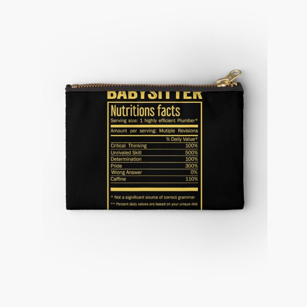 Item preview, babysitter birthday Gifts Shirt,Cool babysitter Funny Nutrition Facts Mens Womens Christmas Fathers Days Gift, babysitter Nutrition Facts designed and sold by xlnv.