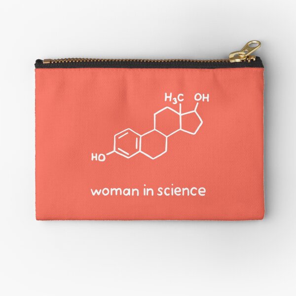 Woman in Science Chemistry Zipper Pouch