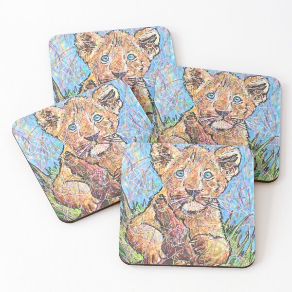 Item preview, Colorful Baby Lion Cub for Kids designed and sold by Kitslam Art.