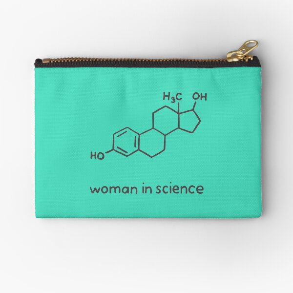 Woman in Science Chemistry Zipper Pouch