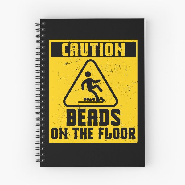 Item preview, Funny Caution Beads On Floor  Beading Sawyers designed and sold by Flo991990.