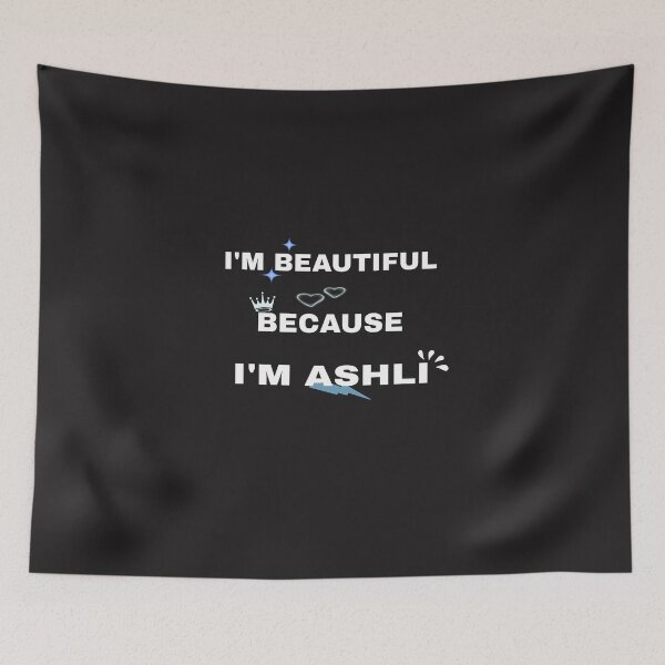 Item preview, I'Am Beautiful Because i'Am Ashli Funny Personalized Name Classic T-Shirt designed and sold by rapoo.