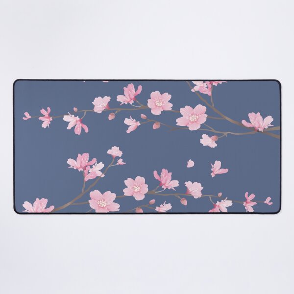 Item preview, Cherry Blossom flower plant - Denim blue designed and sold by designenrich.
