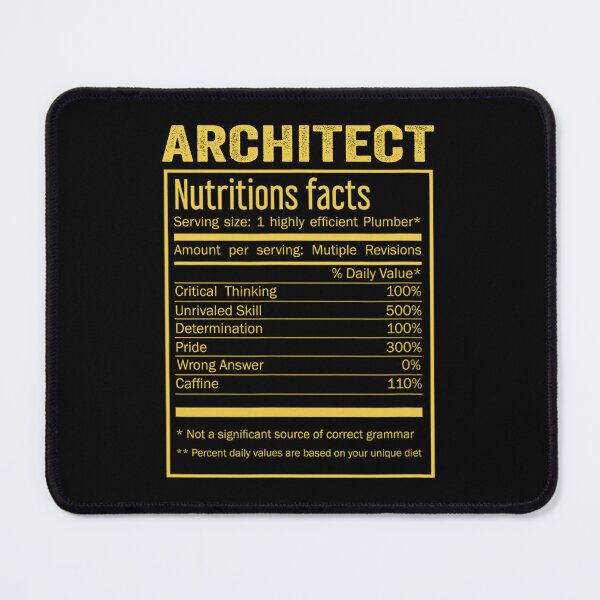 Item preview, Architect birthday Gifts Shirt,Cool Architect Funny Nutrition Facts Mens Womens Christmas Fathers Days Gift, Architect Nutrition Facts designed and sold by xlnv.