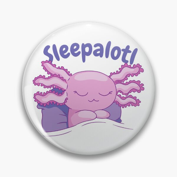 Item preview, Cute kawaii axolotl - sleepalotl design for late risers designed and sold by JanooFactory.