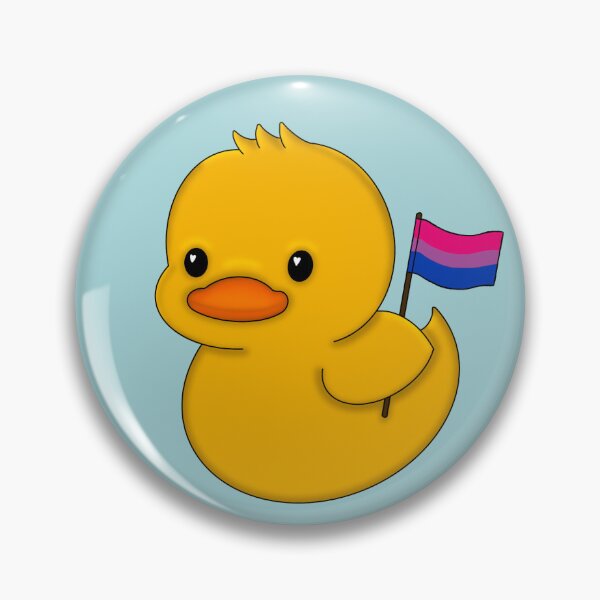 Item preview, Bisexual pride duck designed and sold by jellyfishbrain.