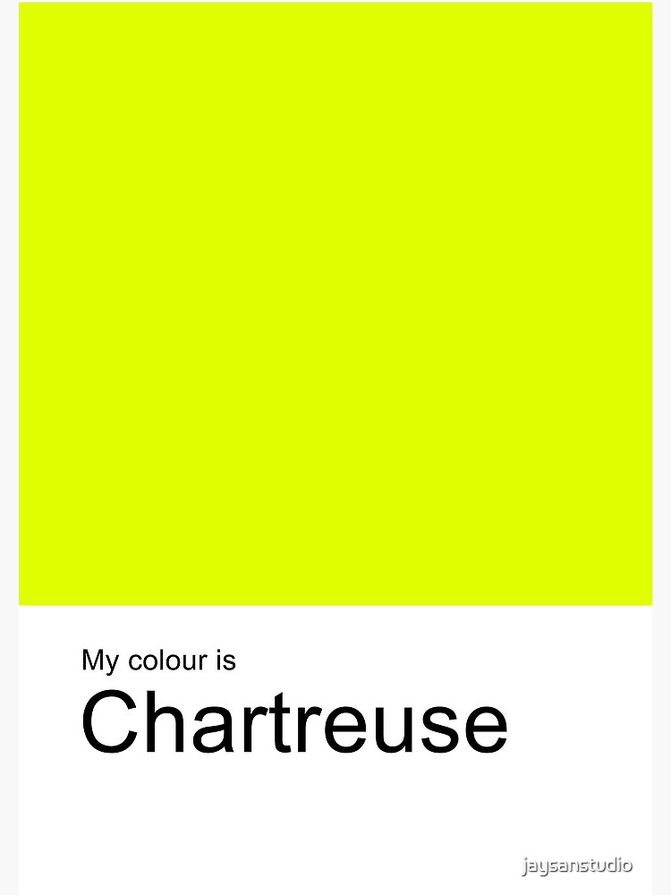 My Colour is Chartreuse | Spiral Notebook
