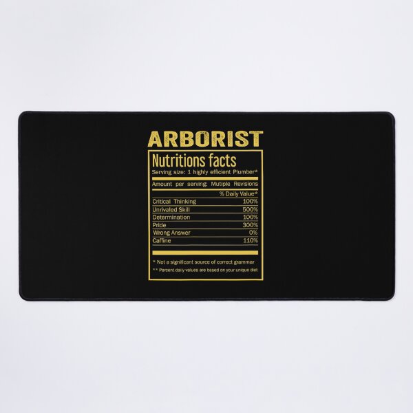 Item preview, Arborist birthday Gifts Shirt,Cool Arborist Funny Nutrition Facts Mens Womens Christmas Fathers Days Gift, Arborist Nutrition Facts designed and sold by xlnv.