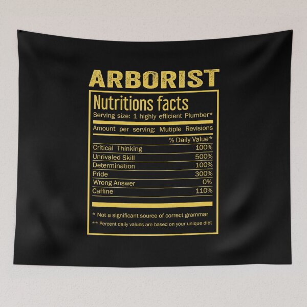 Item preview, Arborist birthday Gifts Shirt,Cool Arborist Funny Nutrition Facts Mens Womens Christmas Fathers Days Gift, Arborist Nutrition Facts designed and sold by xlnv.