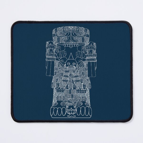 Item preview, Coatlicue - Aztec Mother of the Gods in White Outline designed and sold by Aztectees.