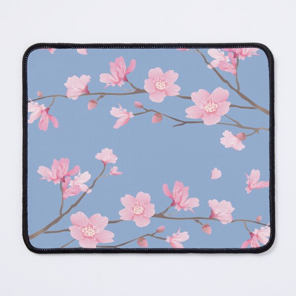 Item preview, Cherry Blossom flower plant - Serenity Blue designed and sold by designenrich.