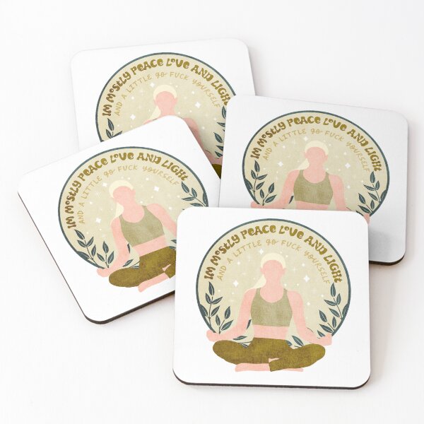 Item preview, I am mostly peace love and light and a little go fuck yourself designed and sold by InnaMGraphic.