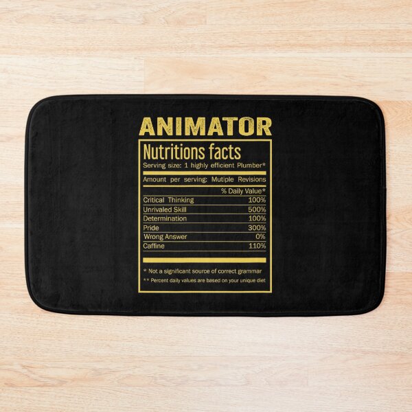 Item preview, animator birthday Gifts Shirt,Cool animator Funny Nutrition Facts Mens Womens Christmas Fathers Days Gift, animator Nutrition Facts designed and sold by xlnv.