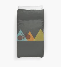 Mountain Bike Simple Geometric Design Duvet Cover