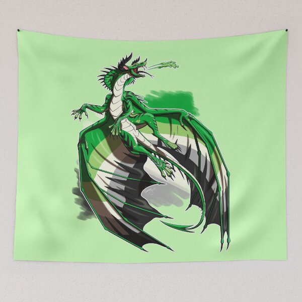 Item preview, Aro Pride Dragon designed and sold by Kimberly Holbrook Arts.