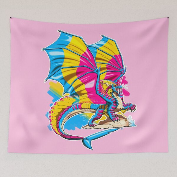 Item preview, Pan Pride Dragon designed and sold by Kimberly Holbrook Arts.