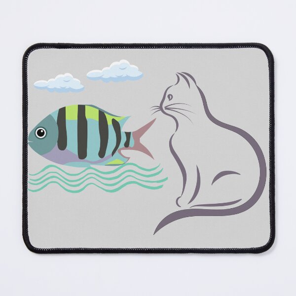 Item preview, Cat Watching Fish  designed and sold by LanaDevon.