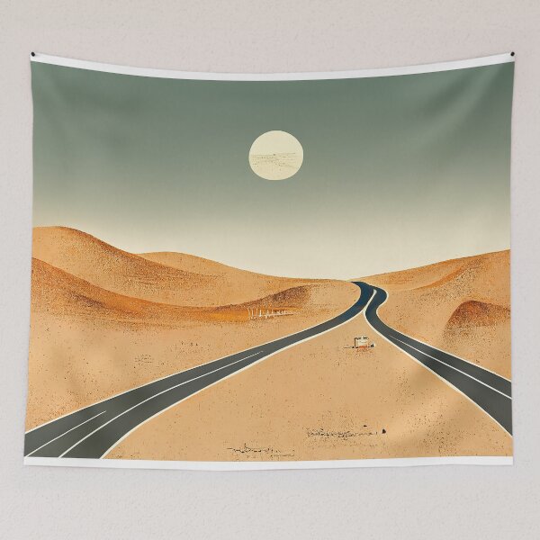 Item preview, Minimal Desert Highway designed and sold by MoreMachine.