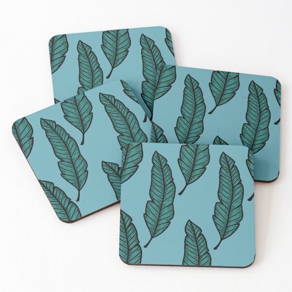 Item preview, blue leaves designed and sold by Delom.