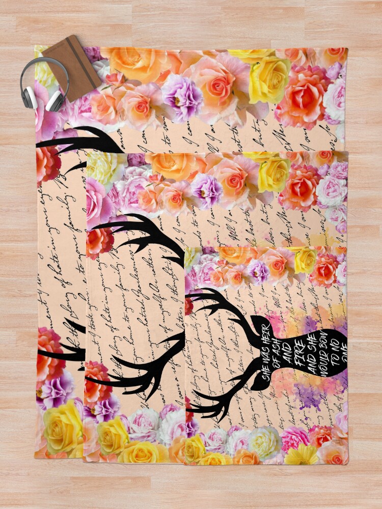 Alternate view of Heir of Fire Throw Blanket