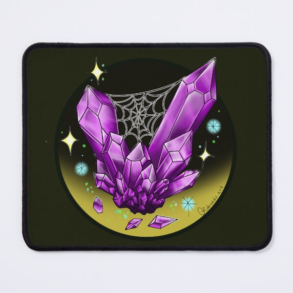 Item preview, Amethyst cobweb crystals designed and sold by CobwebsArt.