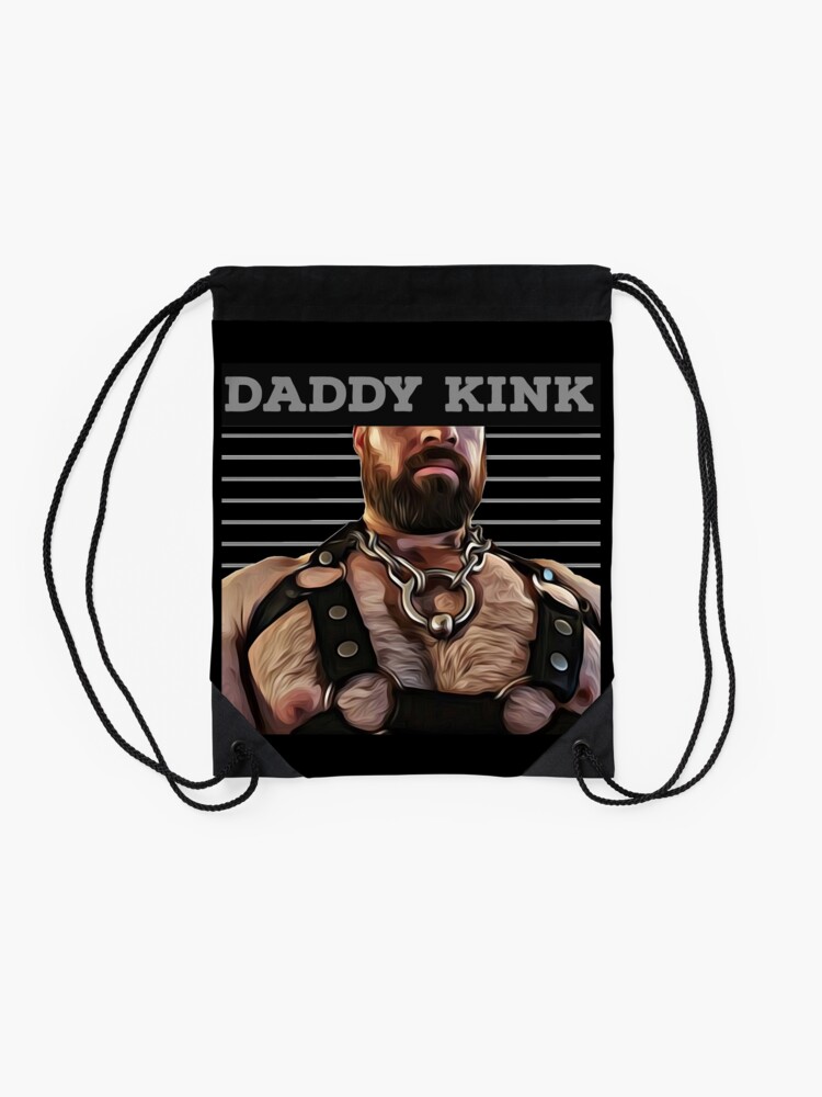 Alternate view of Daddy Kink (Art) Drawstring Bag