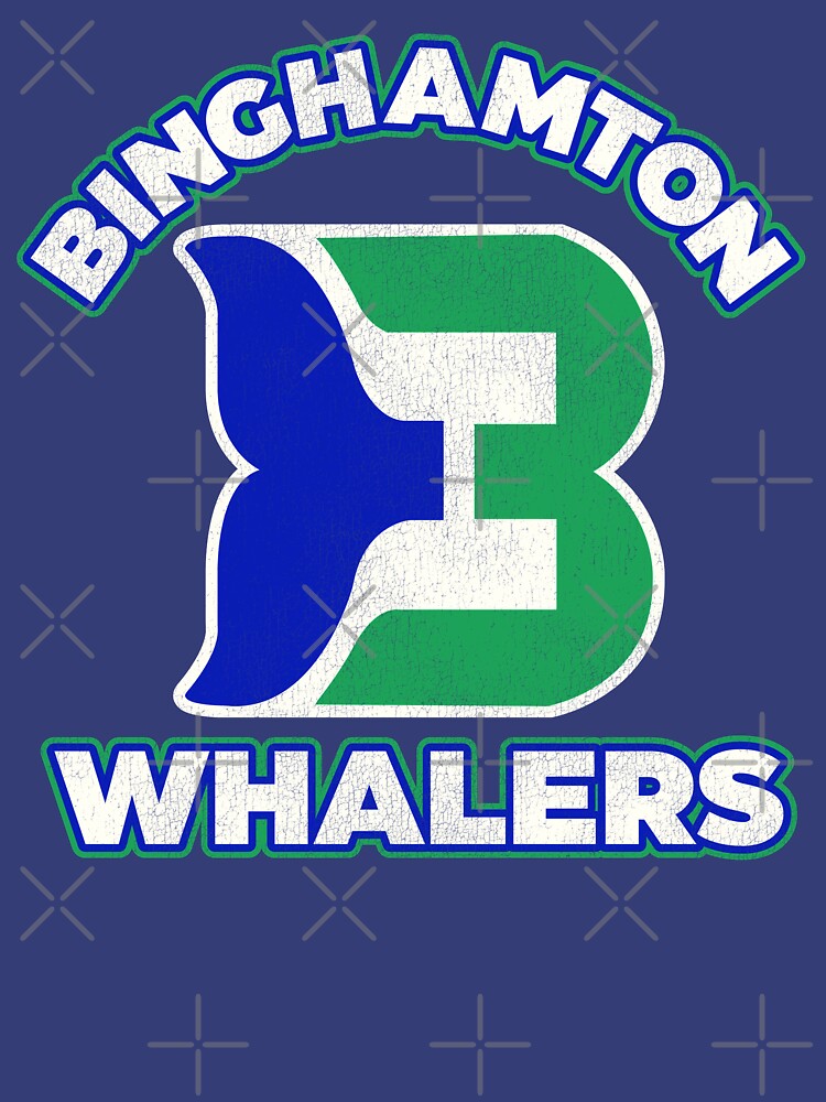 Binghamton WHALERS NHL OLD TIME HOCKEY Vintage Men's T-Shirt