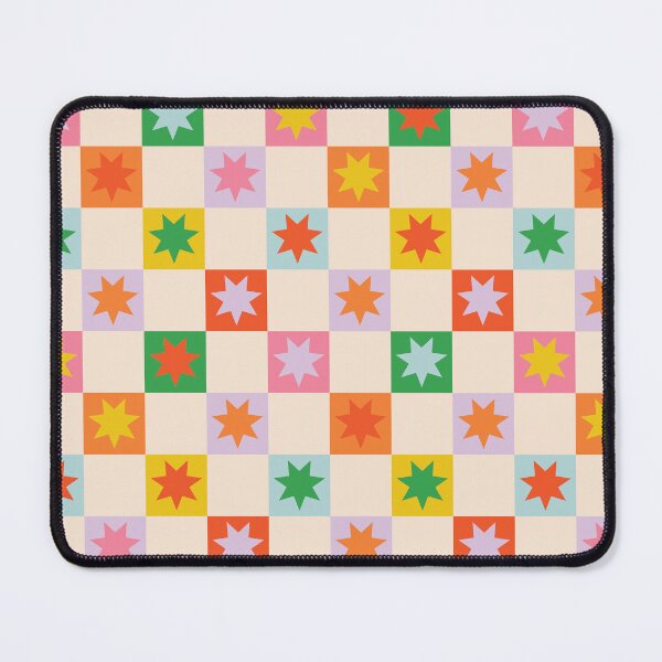 Item preview, Colorful Stars and Checkerboard Pattern designed and sold by Paola Locks.