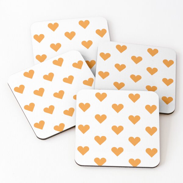 Item preview, Medium ORANGE and WHITE LOVE HEARTS designed and sold by RachelMacht.