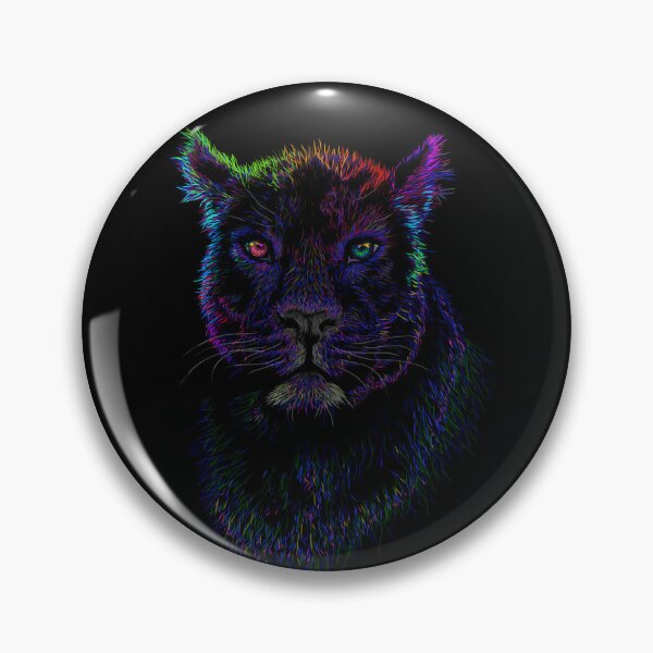 Item preview, Abstract neon colored panther designed and sold by Bcolors.