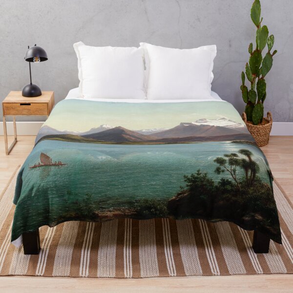 Item preview, Lake Wakatipu with Mount Earnslaw, Middle Island, New Zealand by Eugène von Guérard designed and sold by theartsycamper.