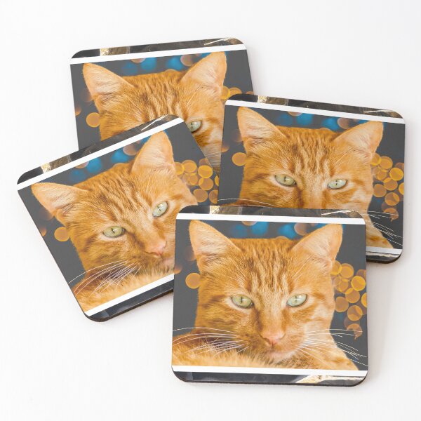 Item preview, Copy of Portrait of a Beautiful Ginger Cat with Intense Look designed and sold by ieronymos.