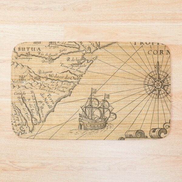 Item preview, Vintage Tropical Ocean Nautical Map Artwork designed and sold by ThisIsMugLife.
