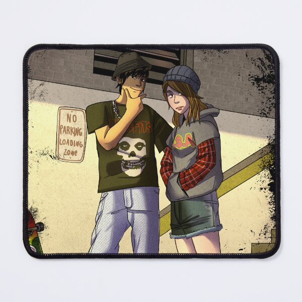 Item preview, skater couple designed and sold by Monochromestore.