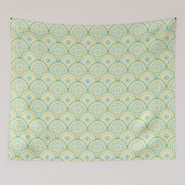 Item preview, Yellow and Blue Dot Circle Pattern designed and sold by TeraLynne.