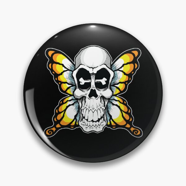 Item preview, Skull with Butterfly Wings designed and sold by LaughinBones.